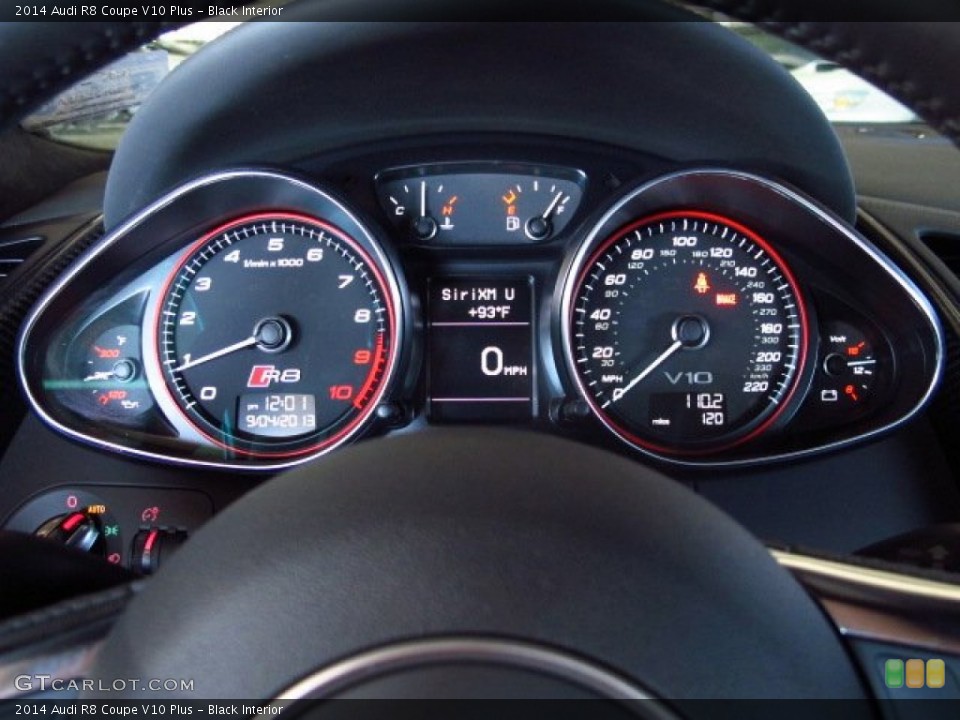 Black Interior Gauges for the 2014 Audi R8 Coupe V10 Plus #85293797