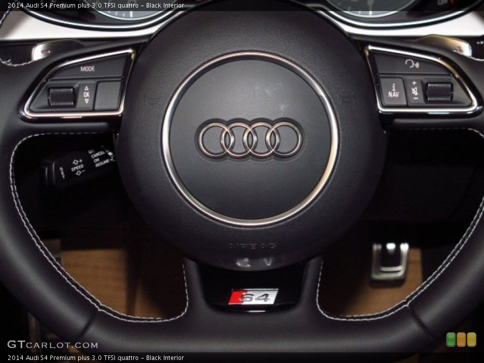 Black Interior Controls for the 2014 Audi S4 Premium plus 3.0 TFSI quattro #85294271