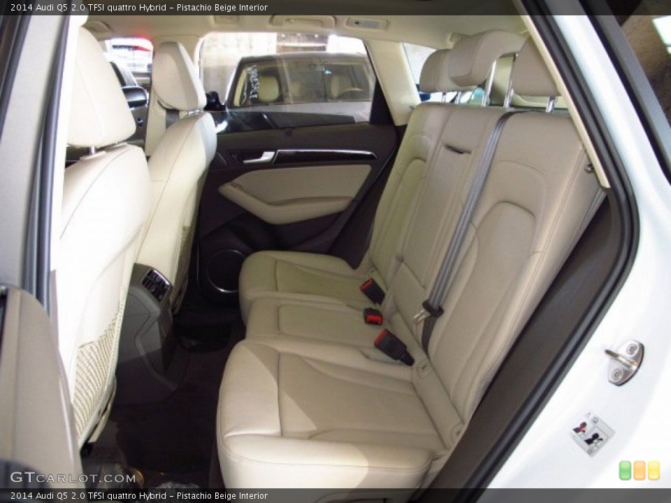 Pistachio Beige Interior Rear Seat for the 2014 Audi Q5 2.0 TFSI quattro Hybrid #85294745