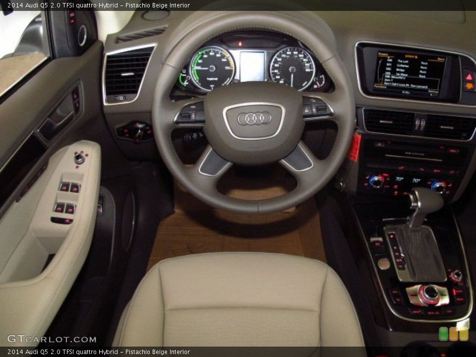 Pistachio Beige Interior Dashboard for the 2014 Audi Q5 2.0 TFSI quattro Hybrid #85294763