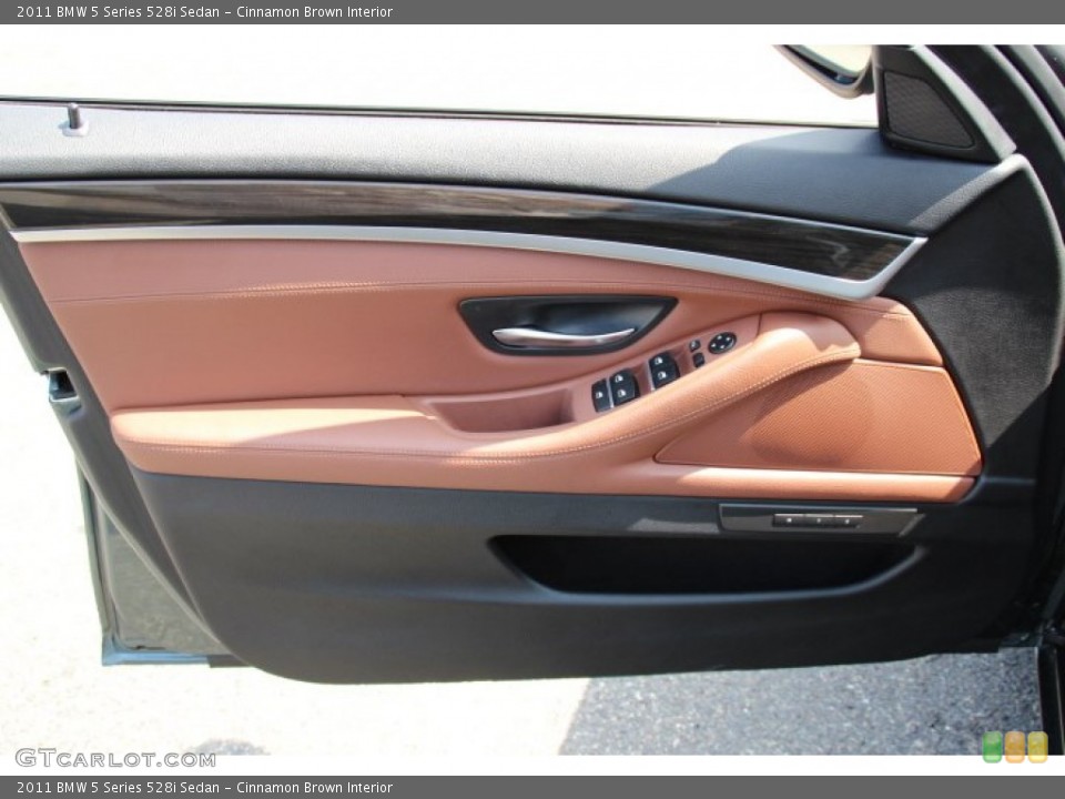 Cinnamon Brown Interior Door Panel for the 2011 BMW 5 Series 528i Sedan #85295311