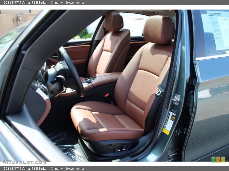 Cinnamon Brown Interior Front Seat for the 2011 BMW 5 Series 528i Sedan #85295381