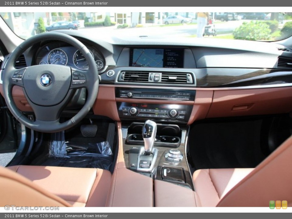 Cinnamon Brown Interior Dashboard for the 2011 BMW 5 Series 528i Sedan #85295405