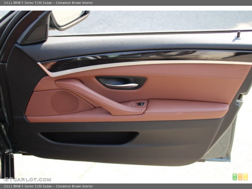 Cinnamon Brown Interior Door Panel for the 2011 BMW 5 Series 528i Sedan #85295660