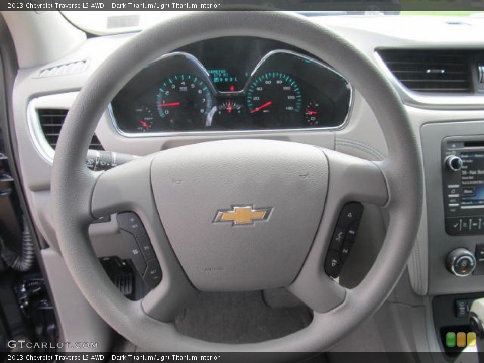 Dark Titanium/Light Titanium Interior Steering Wheel for the 2013 Chevrolet Traverse LS AWD #85296467