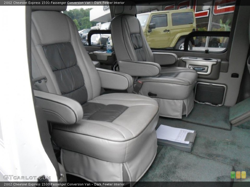 Dark Pewter Interior Rear Seat for the 2002 Chevrolet Express 1500 Passenger Conversion Van #85298447
