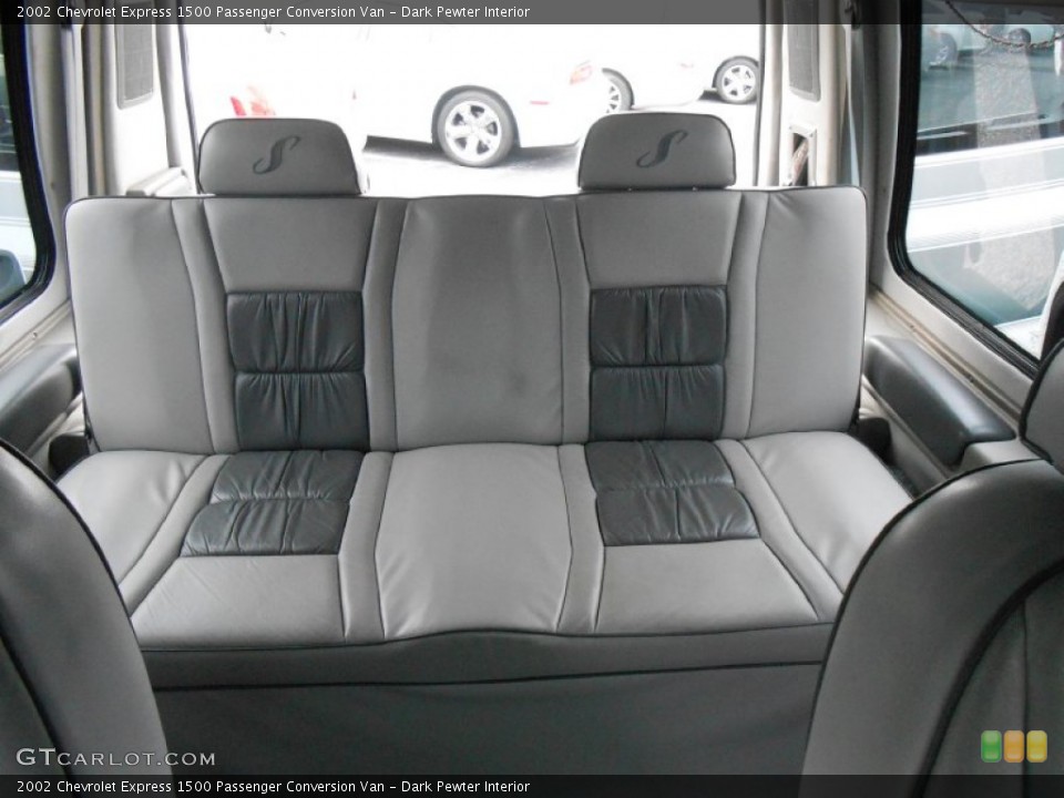 Dark Pewter Interior Rear Seat for the 2002 Chevrolet Express 1500 Passenger Conversion Van #85298468