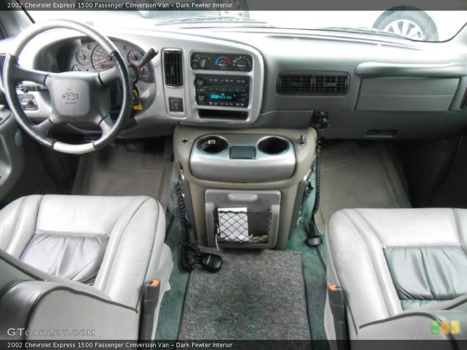 Dark Pewter Interior Dashboard for the 2002 Chevrolet Express 1500 Passenger Conversion Van #85298492