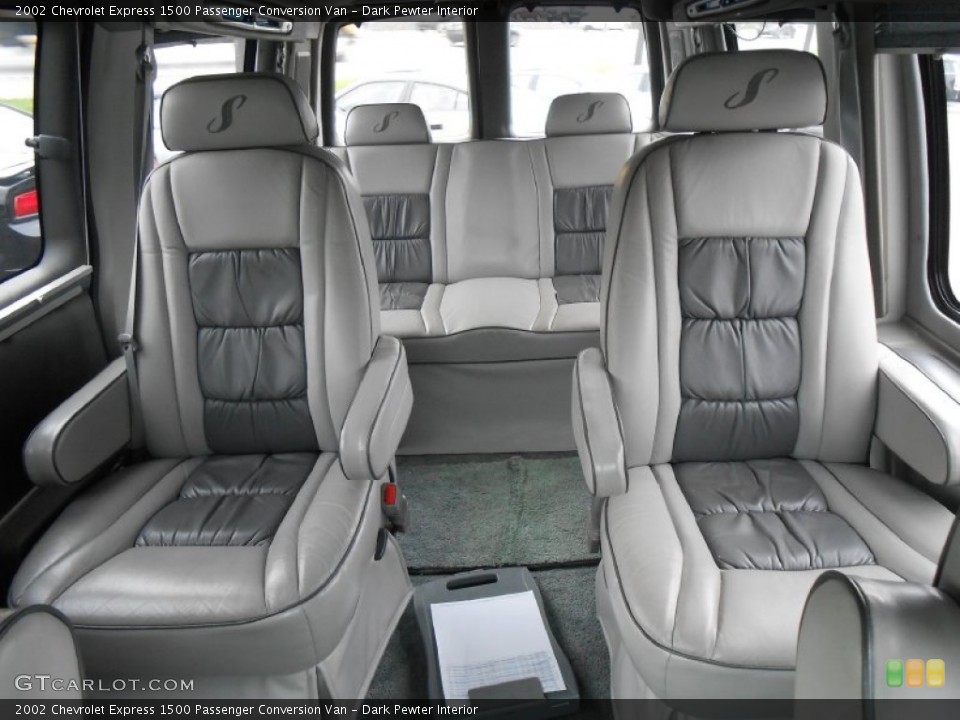 Dark Pewter Interior Rear Seat for the 2002 Chevrolet Express 1500 Passenger Conversion Van #85298555