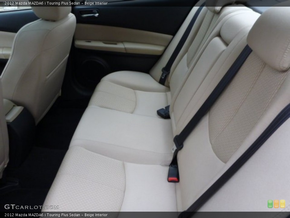 Beige Interior Rear Seat for the 2012 Mazda MAZDA6 i Touring Plus Sedan #85301288