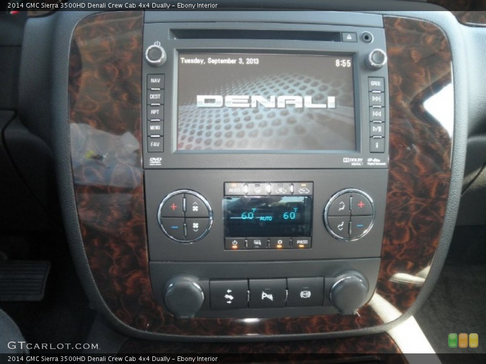 Ebony Interior Controls for the 2014 GMC Sierra 3500HD Denali Crew Cab 4x4 Dually #85304333