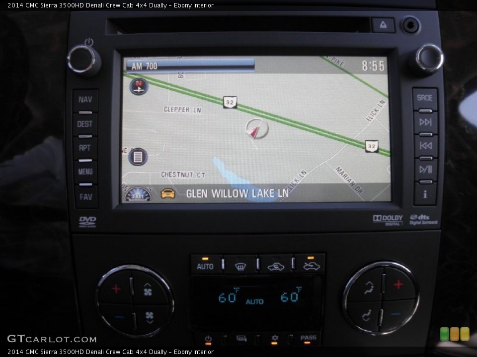 Ebony Interior Navigation for the 2014 GMC Sierra 3500HD Denali Crew Cab 4x4 Dually #85304357