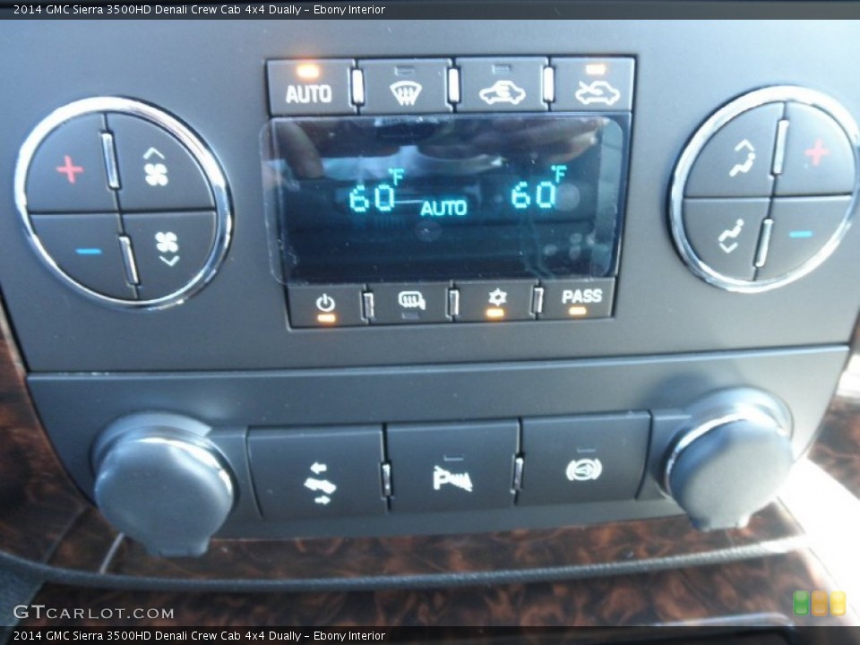 Ebony Interior Controls for the 2014 GMC Sierra 3500HD Denali Crew Cab 4x4 Dually #85304381