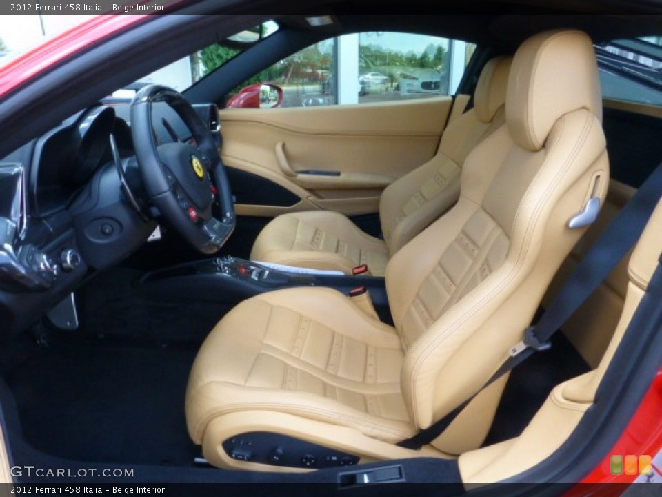 Beige Interior Front Seat for the 2012 Ferrari 458 Italia #85306915