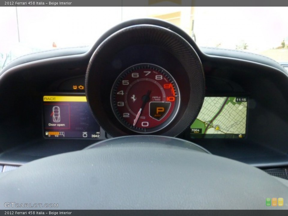 Beige Interior Gauges for the 2012 Ferrari 458 Italia #85306931