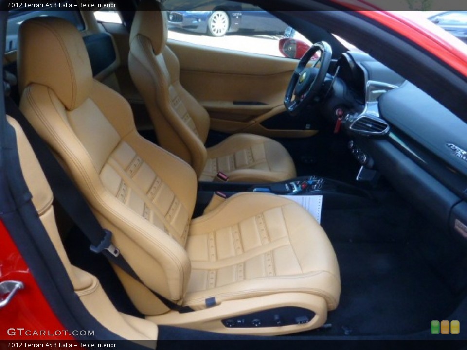 Beige 2012 Ferrari 458 Interiors