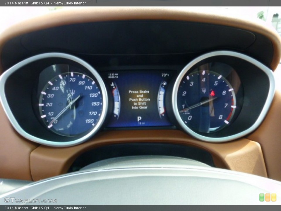 Nero/Cuoio Interior Gauges for the 2014 Maserati Ghibli S Q4 #85307216