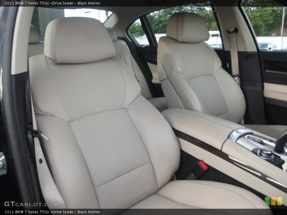 Black Interior Front Seat for the 2011 BMW 7 Series 750Li xDrive Sedan #85307249