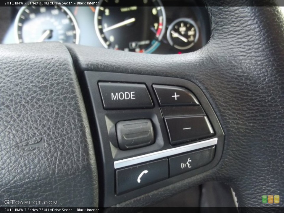Black Interior Controls for the 2011 BMW 7 Series 750Li xDrive Sedan #85307315