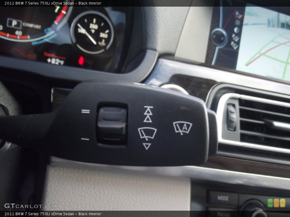 Black Interior Controls for the 2011 BMW 7 Series 750Li xDrive Sedan #85307327