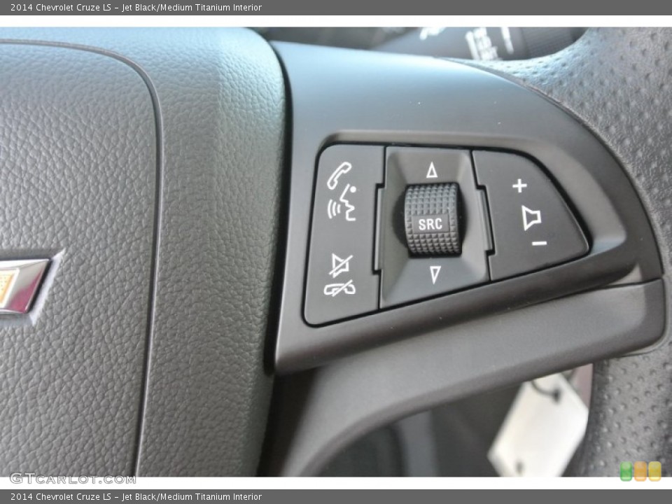Jet Black/Medium Titanium Interior Controls for the 2014 Chevrolet Cruze LS #85310702