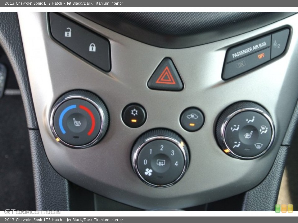 Jet Black/Dark Titanium Interior Controls for the 2013 Chevrolet Sonic LTZ Hatch #85311179
