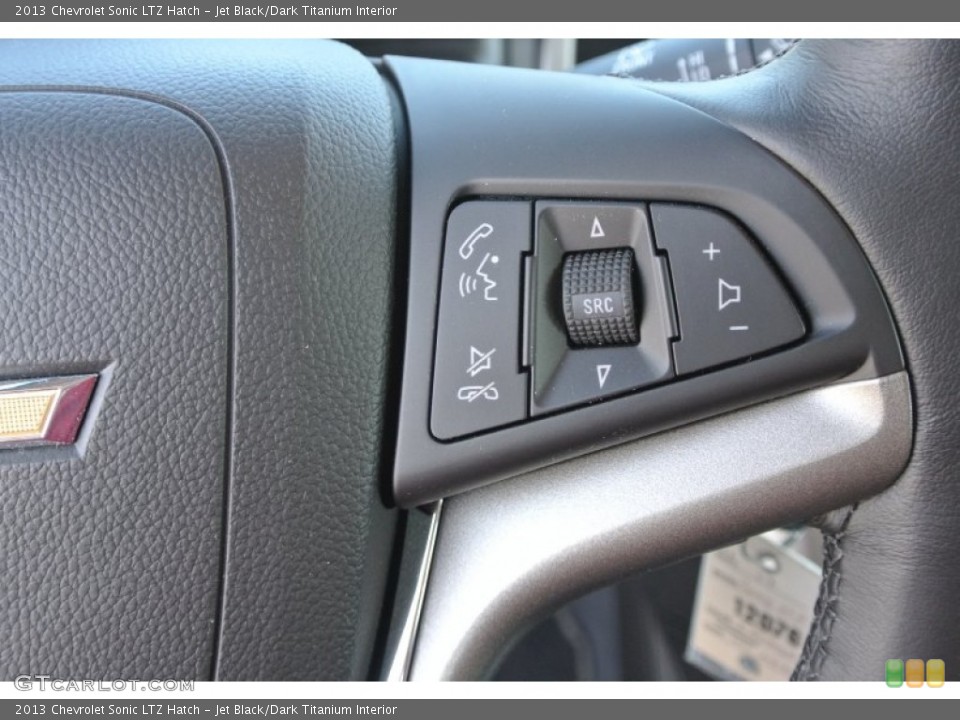 Jet Black/Dark Titanium Interior Controls for the 2013 Chevrolet Sonic LTZ Hatch #85311227