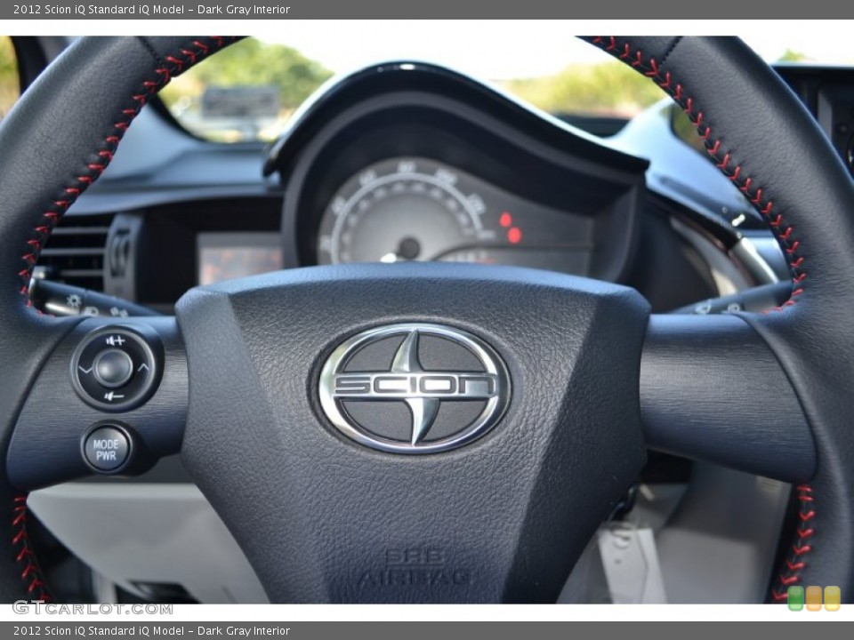 Dark Gray Interior Steering Wheel for the 2012 Scion iQ  #85311291