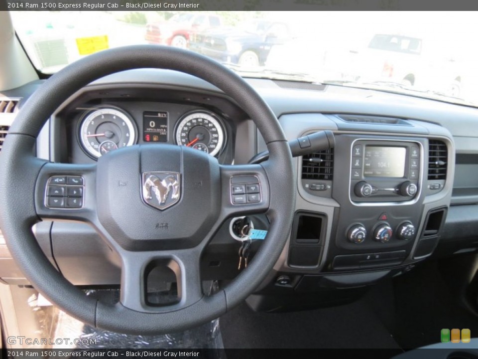 Black/Diesel Gray Interior Dashboard for the 2014 Ram 1500 Express Regular Cab #85312049