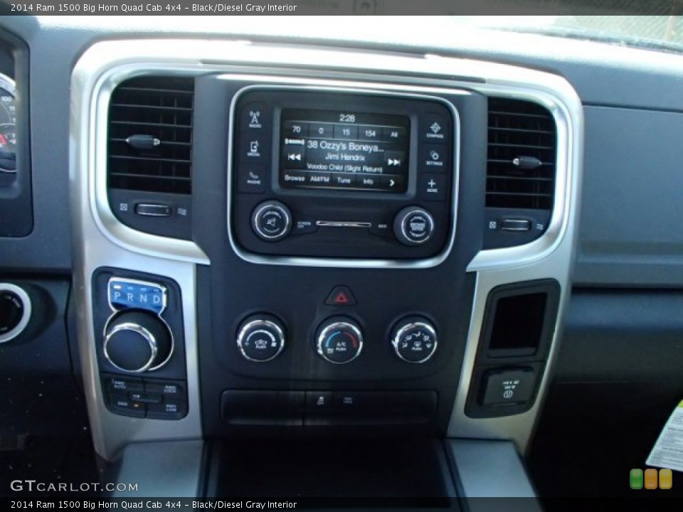 Black/Diesel Gray Interior Controls for the 2014 Ram 1500 Big Horn Quad Cab 4x4 #85312619