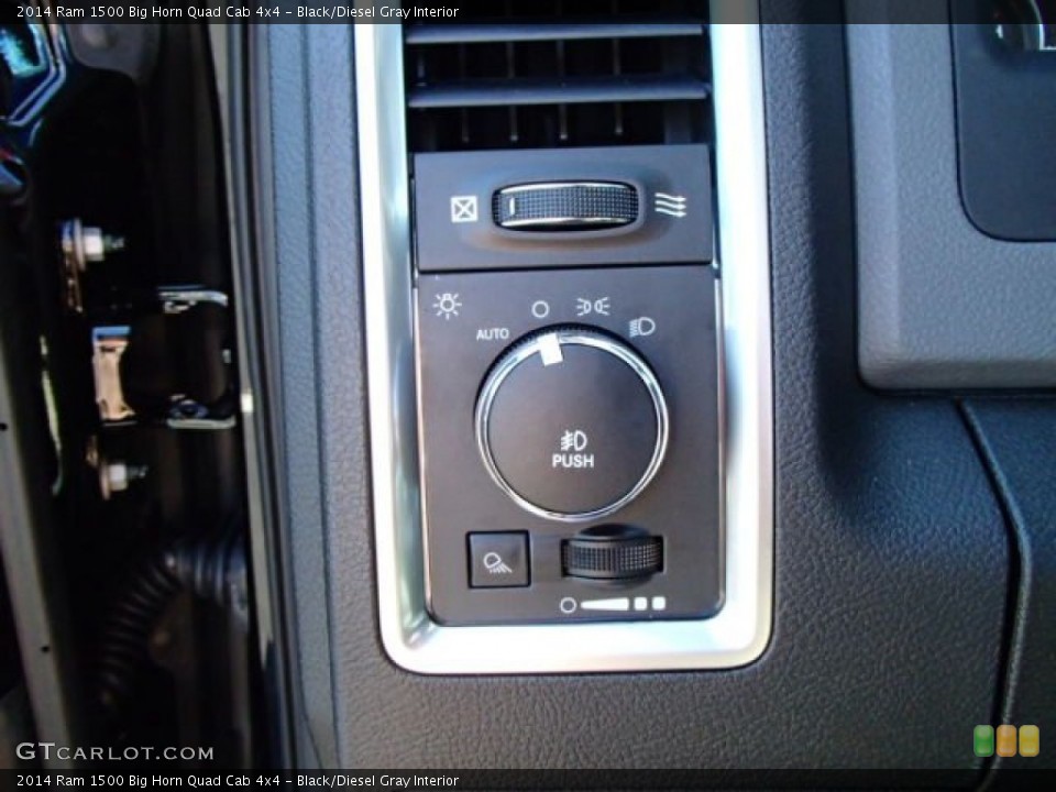 Black/Diesel Gray Interior Controls for the 2014 Ram 1500 Big Horn Quad Cab 4x4 #85312687