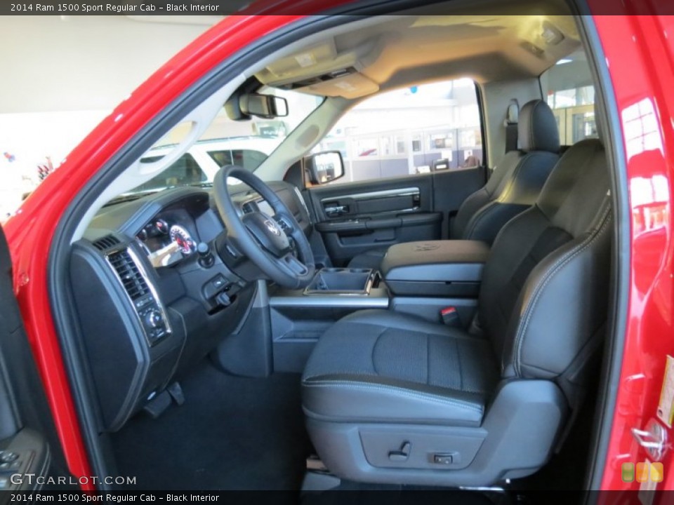 Black Interior Front Seat for the 2014 Ram 1500 Sport Regular Cab #85312841