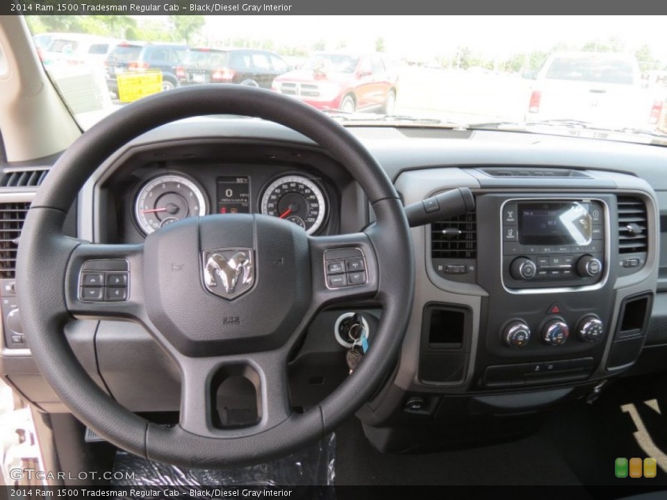 Black/Diesel Gray Interior Dashboard for the 2014 Ram 1500 Tradesman Regular Cab #85313441