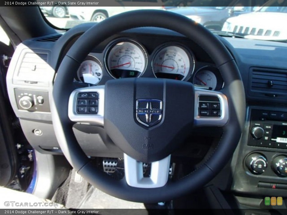 Dark Slate Gray Interior Steering Wheel for the 2014 Dodge Challenger R/T #85314102