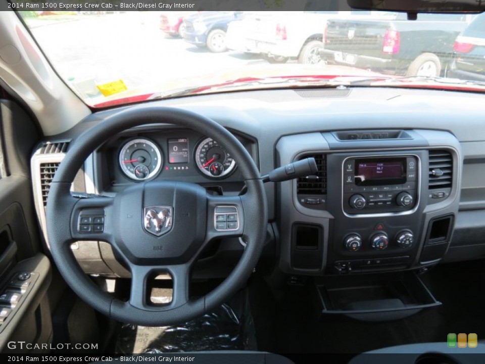 Black/Diesel Gray Interior Dashboard for the 2014 Ram 1500 Express Crew Cab #85314605