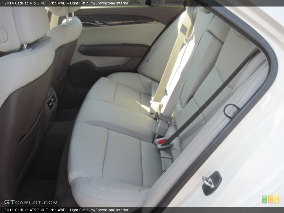 Light Platinum/Brownstone Interior Rear Seat for the 2014 Cadillac ATS 2.0L Turbo AWD #85314815
