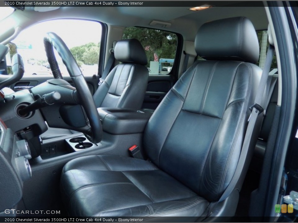 Ebony Interior Front Seat for the 2010 Chevrolet Silverado 3500HD LTZ Crew Cab 4x4 Dually #85316372