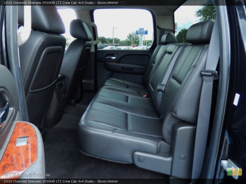 Ebony Interior Rear Seat for the 2010 Chevrolet Silverado 3500HD LTZ Crew Cab 4x4 Dually #85316421