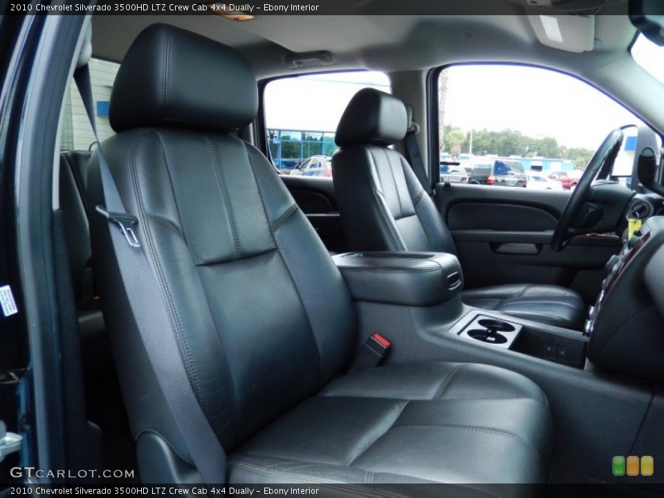 Ebony Interior Front Seat for the 2010 Chevrolet Silverado 3500HD LTZ Crew Cab 4x4 Dually #85316489