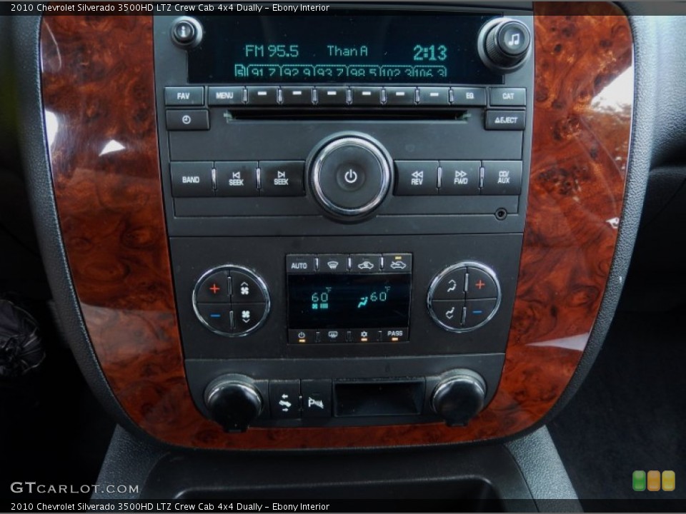 Ebony Interior Controls for the 2010 Chevrolet Silverado 3500HD LTZ Crew Cab 4x4 Dually #85316579