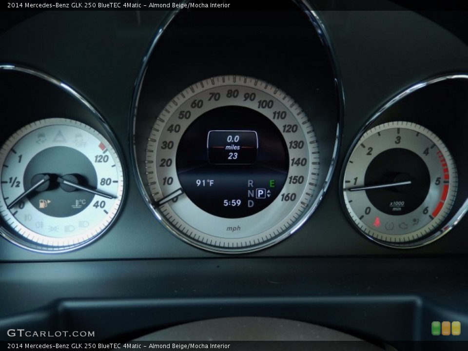 Almond Beige/Mocha Interior Gauges for the 2014 Mercedes-Benz GLK 250 BlueTEC 4Matic #85318376
