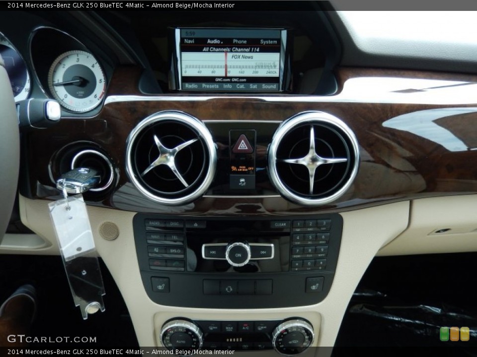 Almond Beige/Mocha Interior Controls for the 2014 Mercedes-Benz GLK 250 BlueTEC 4Matic #85318409