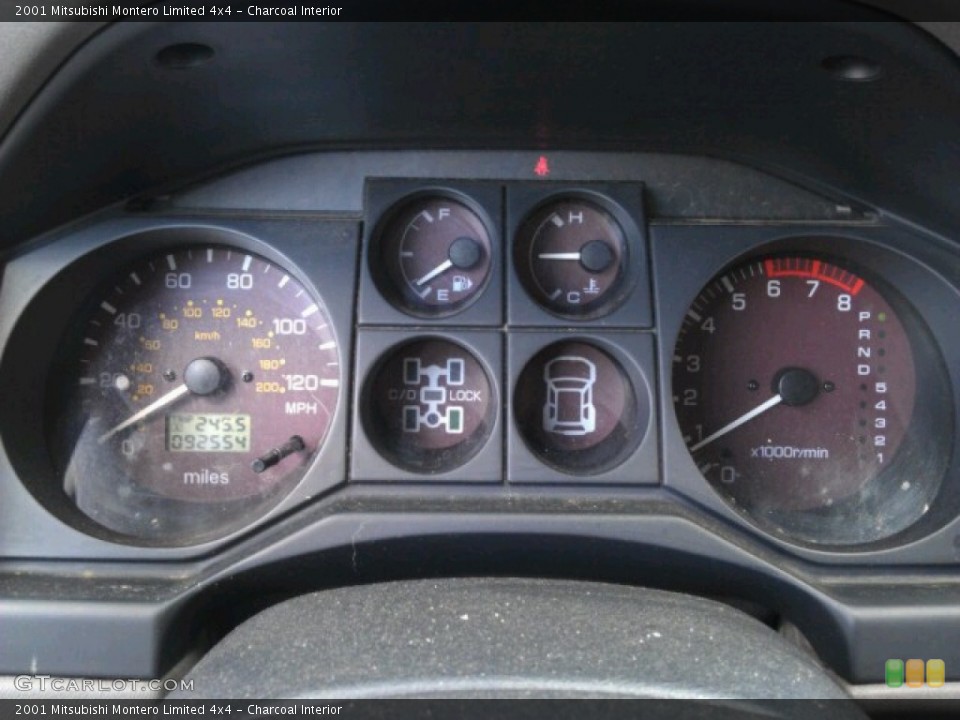 Charcoal Interior Gauges for the 2001 Mitsubishi Montero Limited 4x4 #85318826