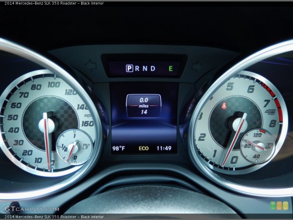 Black Interior Gauges for the 2014 Mercedes-Benz SLK 350 Roadster #85318985