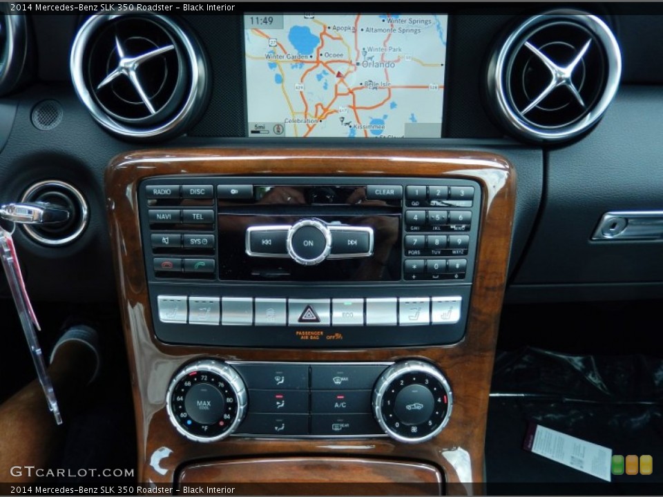 Black Interior Controls for the 2014 Mercedes-Benz SLK 350 Roadster #85319015