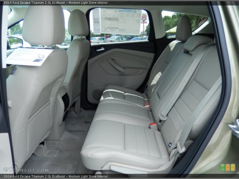 Medium Light Stone Interior Rear Seat for the 2014 Ford Escape Titanium 2.0L EcoBoost #85319084