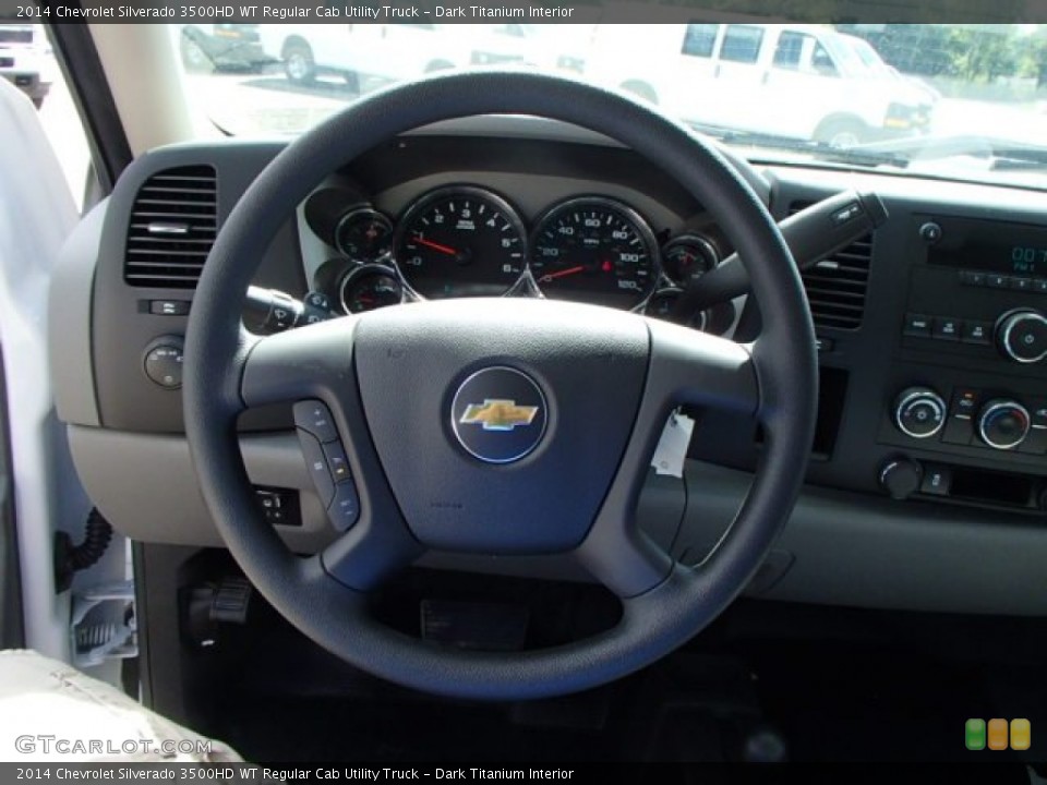 Dark Titanium Interior Steering Wheel for the 2014 Chevrolet Silverado 3500HD WT Regular Cab Utility Truck #85328477