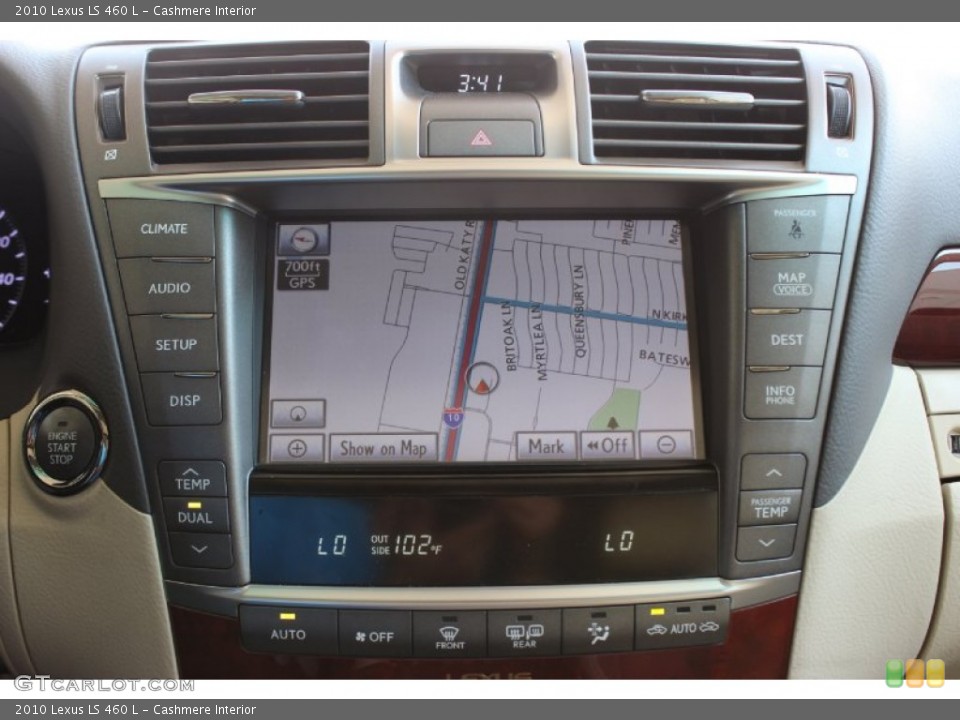 Cashmere Interior Navigation for the 2010 Lexus LS 460 L #85328897