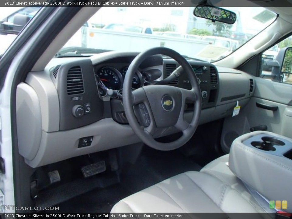 Dark Titanium Interior Prime Interior for the 2013 Chevrolet Silverado 2500HD Work Truck Regular Cab 4x4 Stake Truck #85331639