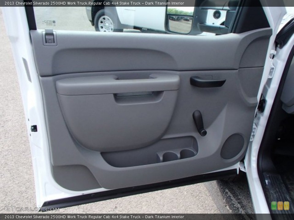 Dark Titanium Interior Door Panel for the 2013 Chevrolet Silverado 2500HD Work Truck Regular Cab 4x4 Stake Truck #85331663